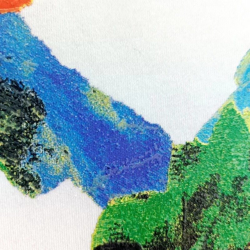 Футболка Off White With Bright Logo Made Of Paints "White" фото № 4