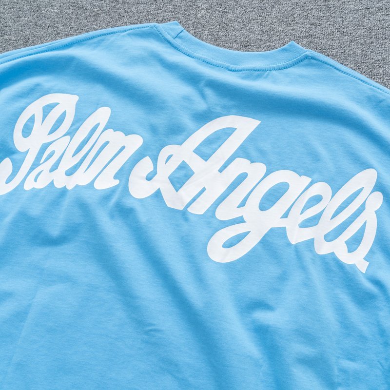 Футболка Palm Angels Monogrammed "Blue" фото № 9