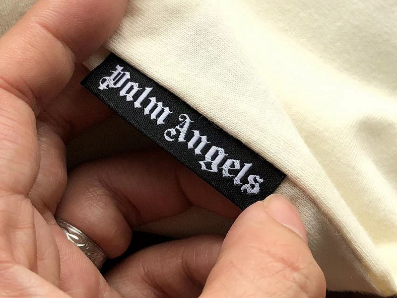 Футболка Palm Angels Palm Tree With Sea "Beige" фото № 6