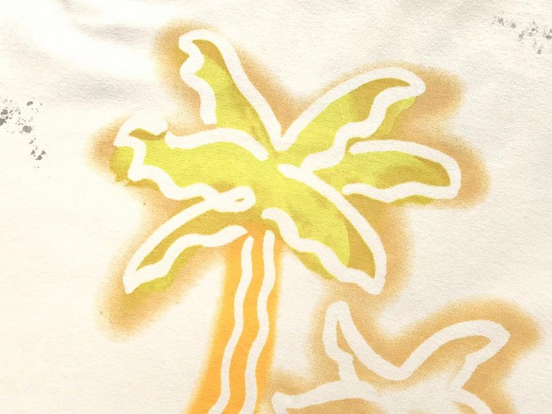 Футболка Palm Angels Palm Tree With Sea "Beige" фото № 9