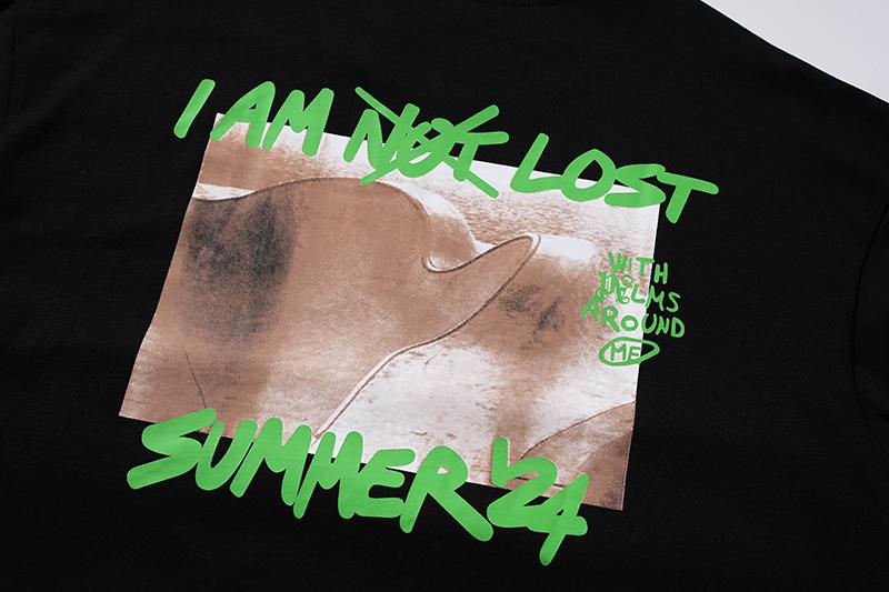 Футболка Palm Angels I Am Lost "Black" фото № 2