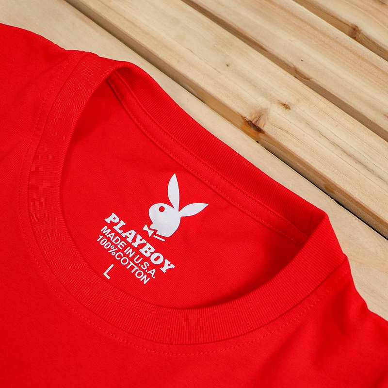 Футболка Playboy Big Logo From Letters Front "Red" фото № 4
