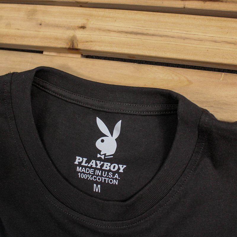 Футболка Playboy Full Logo Front "Black" фото № 3