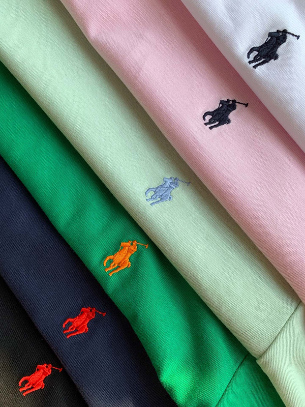 Футболка Polo With Logo Brand "Pink" фото № 3