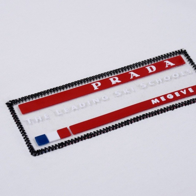Футболка Prada The Leading Ski Schools - Patch "White" фото № 6