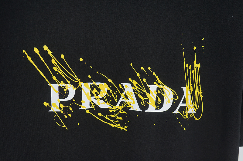 Футболка Prada Splashes Of Yellow "Black" фото № 5