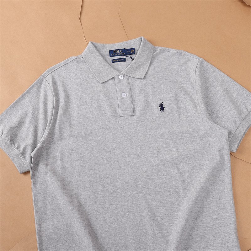 Поло Ralph Lauren Small Logo Front And White Buttons "Gray" фото № 2