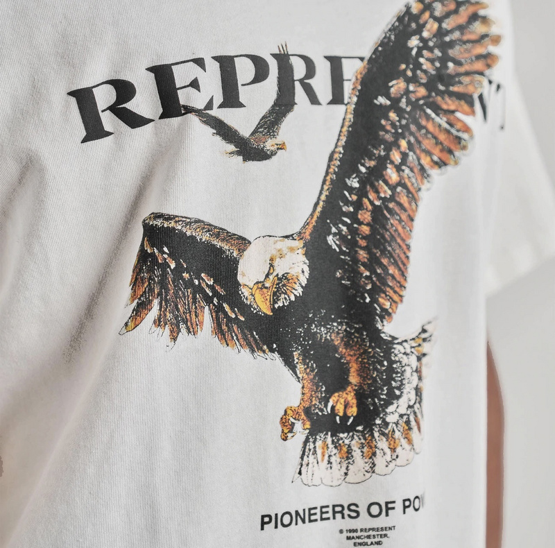 Футболка Represent Eagle-Print "White" фото № 5