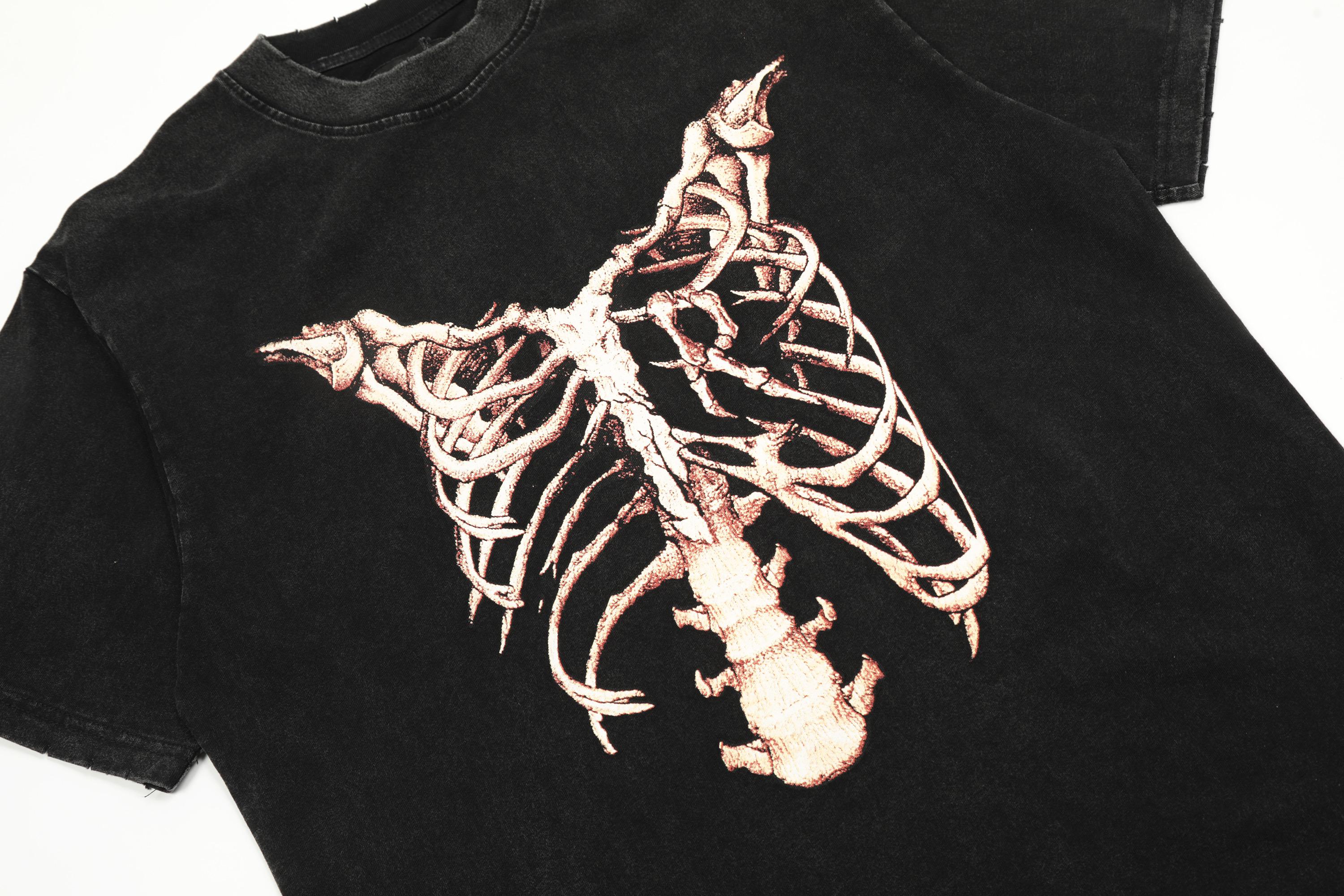 Футболка Represent Zip Skeleton "Black" фото № 3