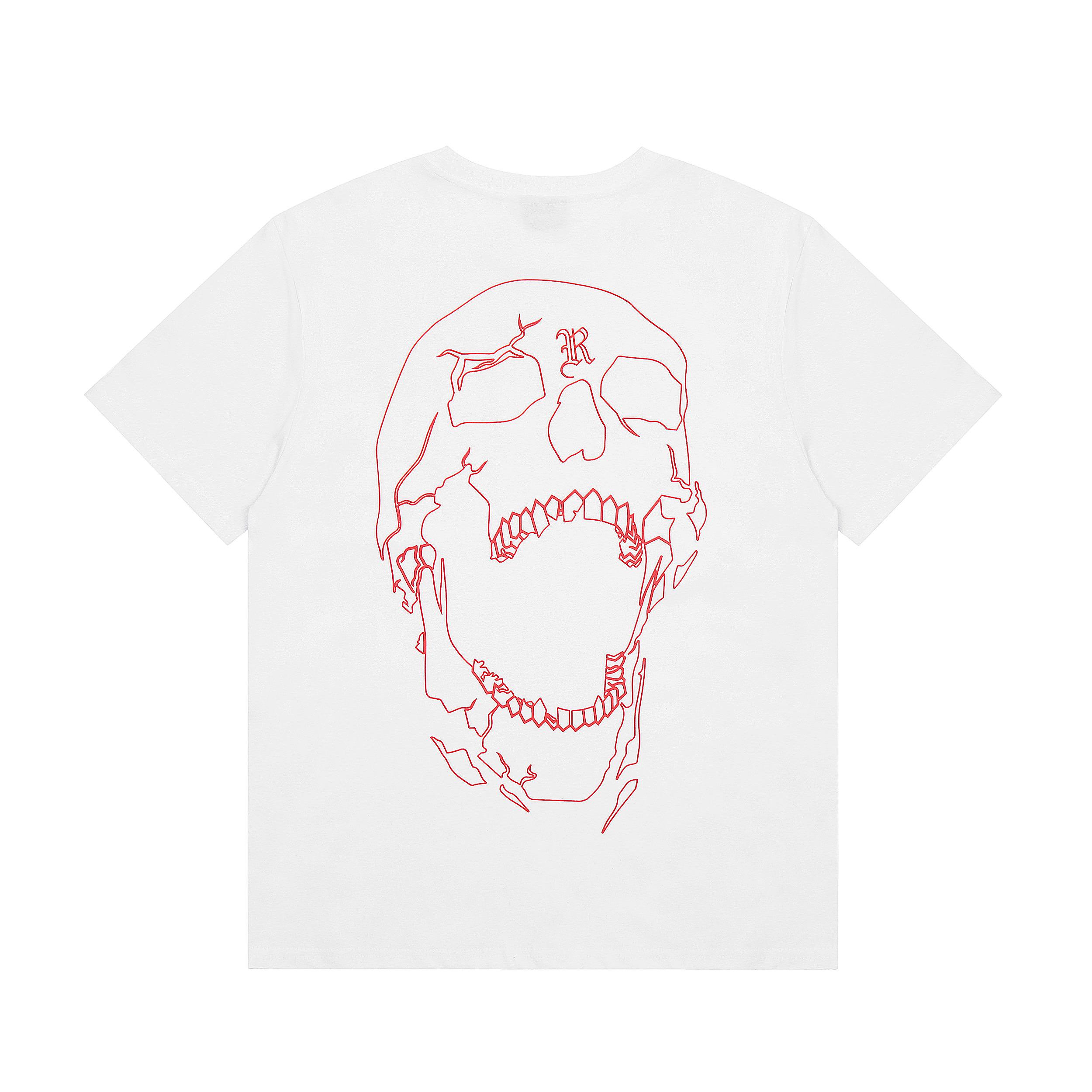 Футболка Revenge Skull and Bones "White" фото № 2