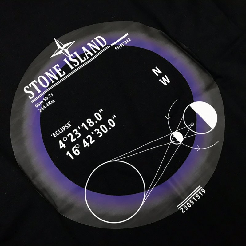 Футболка Stone Island Calculations "Black" фото № 4