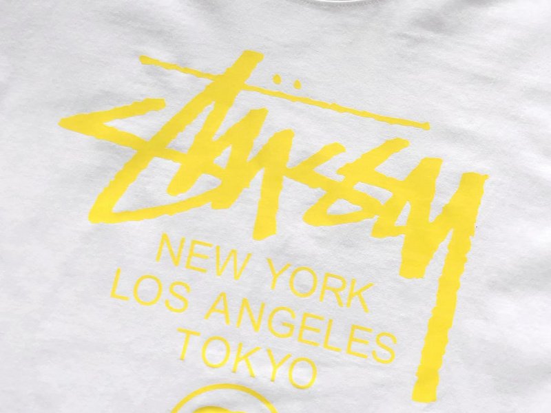 Футболка Stussy Bright Inscriptions And Logo "White" фото № 8