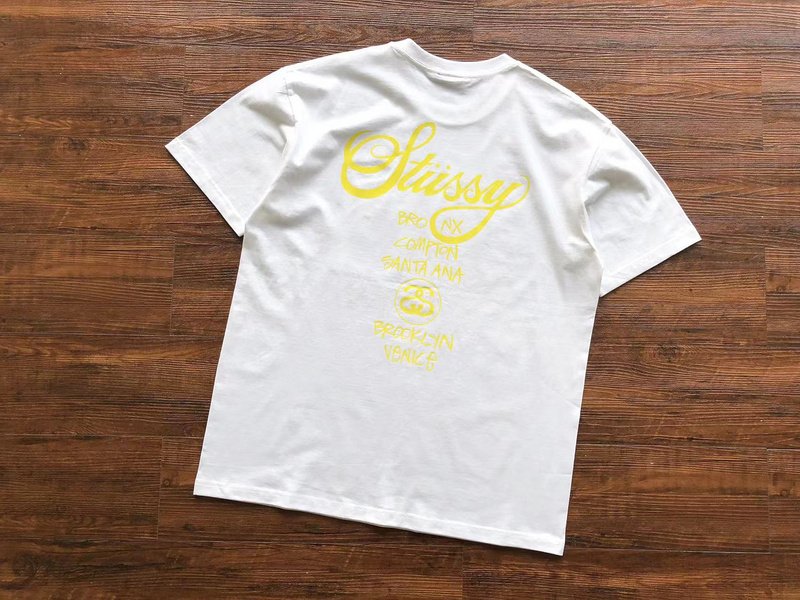 Футболка Stussy Bright Inscriptions And Logo "White" фото № 2