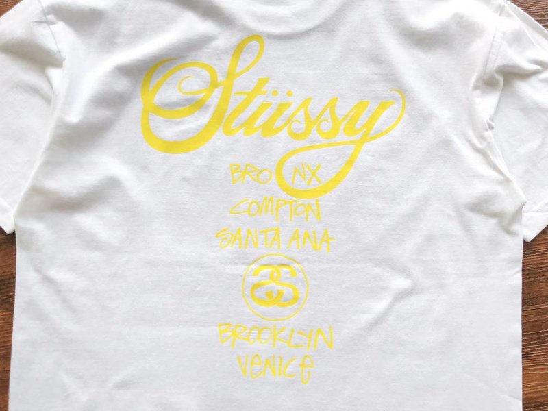 Футболка Stussy Bright Inscriptions And Logo "White" фото № 3