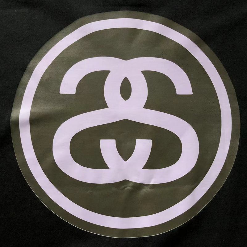 Футболка Stussy Letter With Mirror Reflection Inside Circle "Black" фото № 6