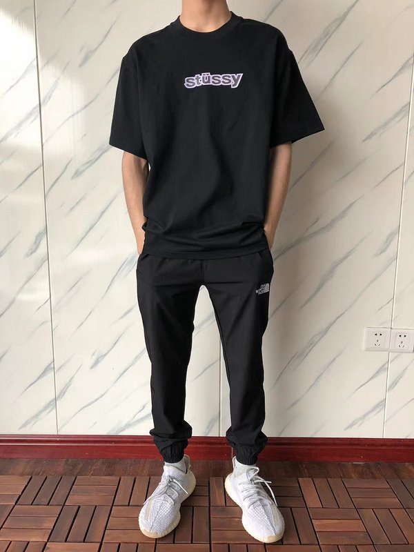 Футболка Stussy Letter With Mirror Reflection Inside Circle "Black" фото № 8