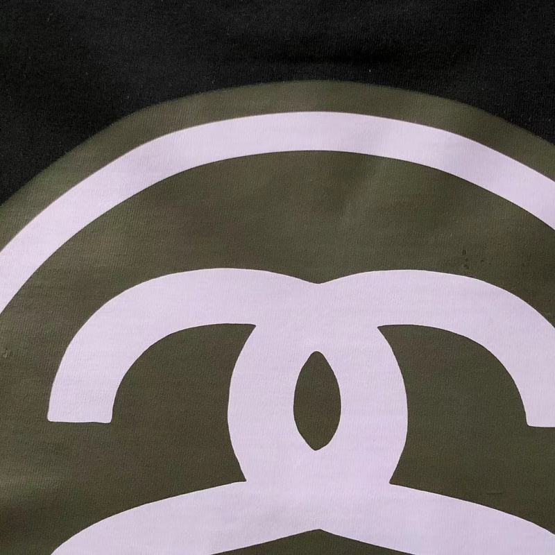 Футболка Stussy Letter With Mirror Reflection Inside Circle "Black" фото № 4