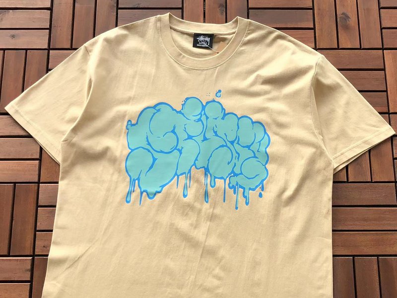 Футболка Stussy Spreading Blots "Beige" фото № 2