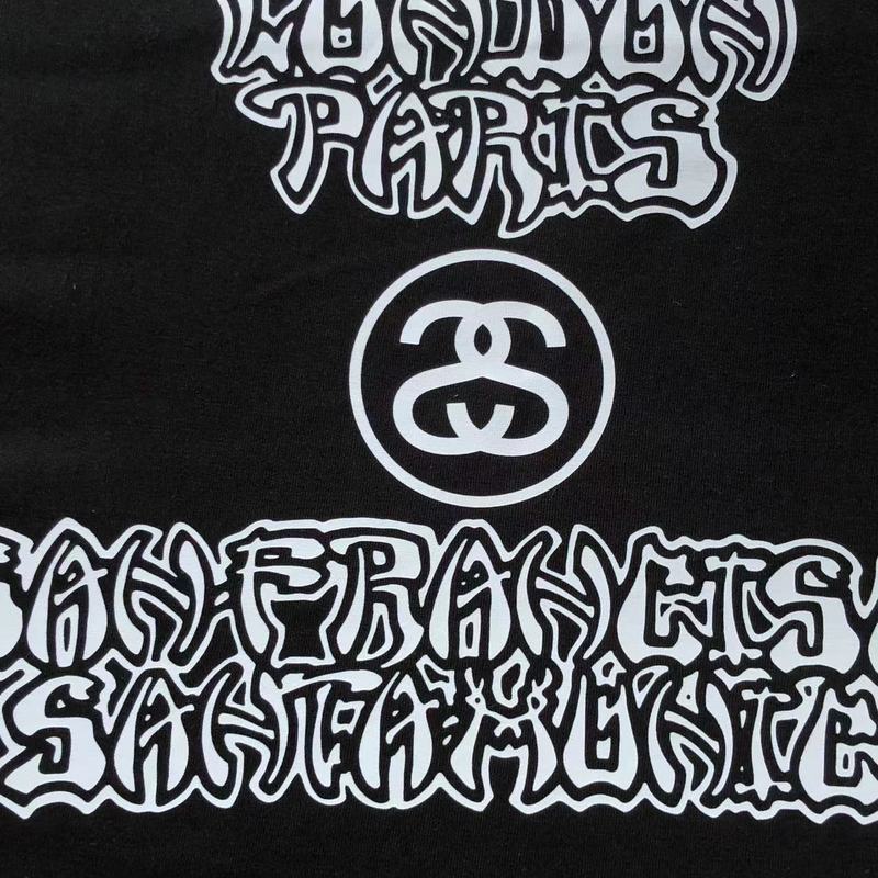 Футболка Stussy Cities List By Curly Letters "Black" фото № 9