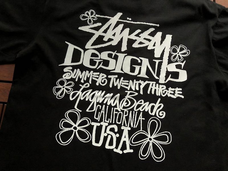 Футболка Stussy Inscription Designs Summer Twenty Three "Black" фото № 4