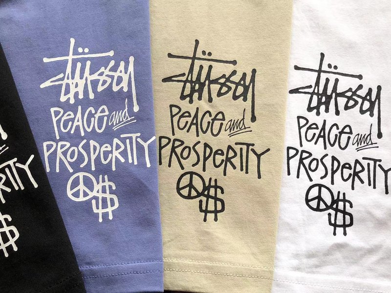 Футболка Stussy Man With Dollar In Hand "White" фото № 3
