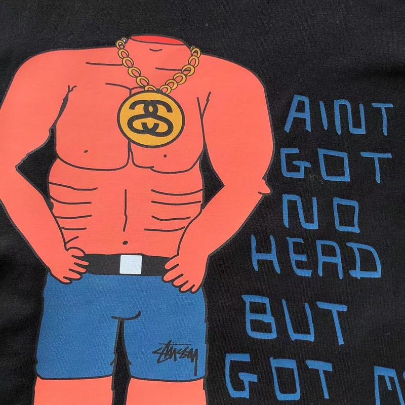 Футболка Stussy Man Without Head "Black" фото № 4