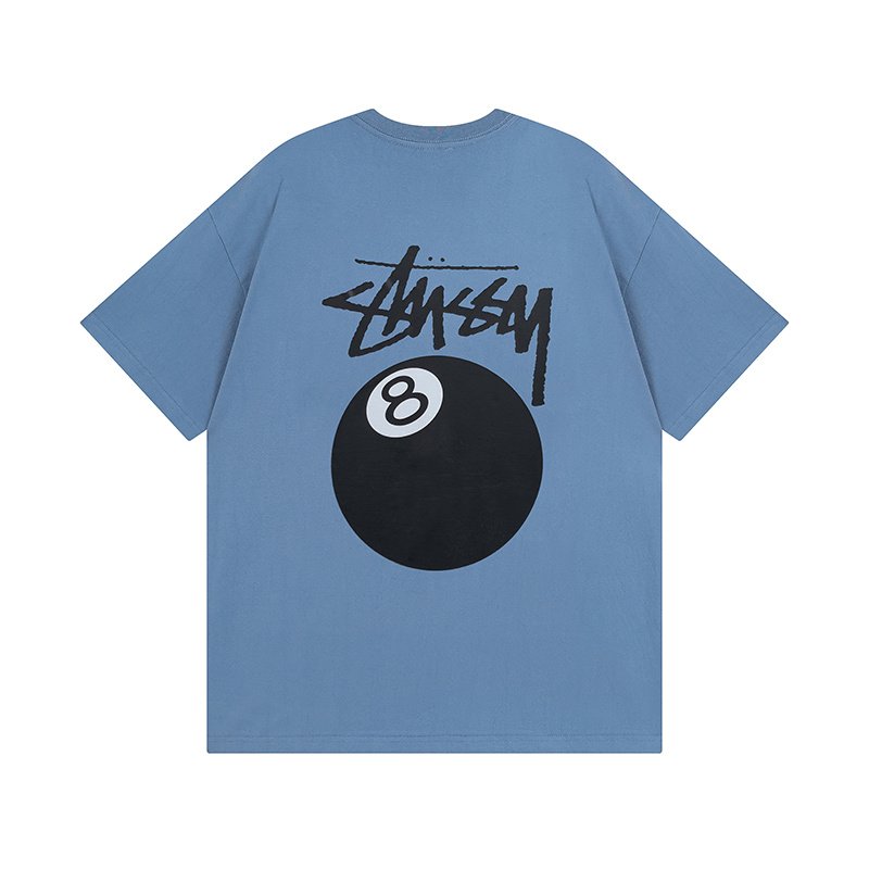 Футболка Stussy A Ball With A Number "Blue" фото № 2