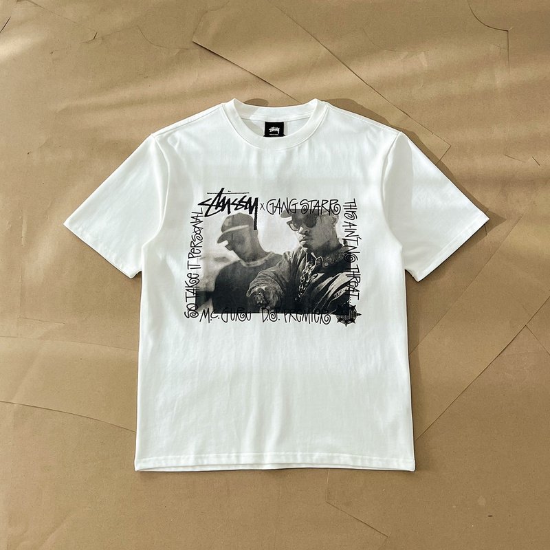 Футболка Stussy Gang Star "White" фото № 4