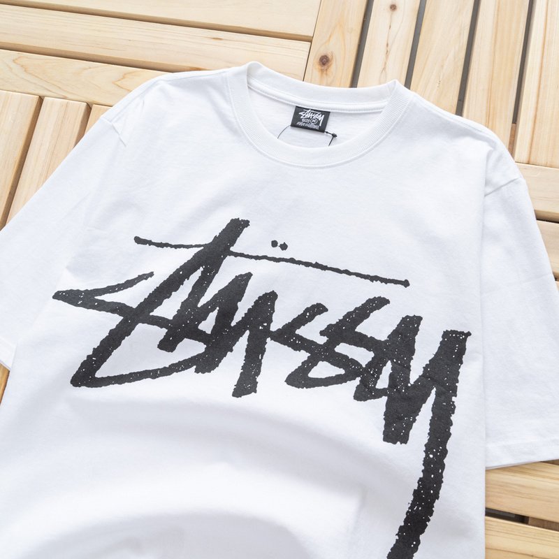 Футболка Stussy Large Logo "White" фото № 2