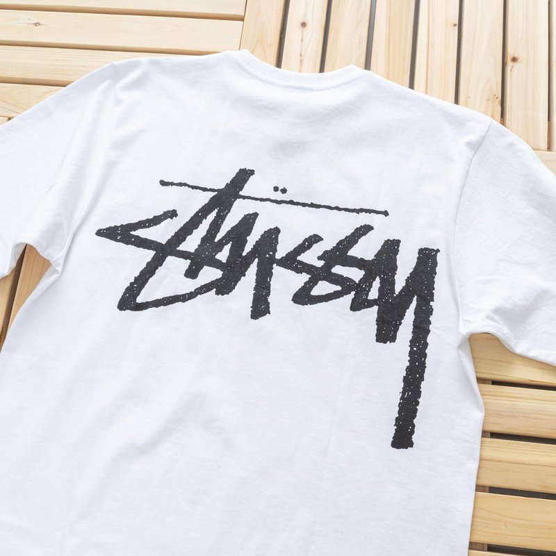 Футболка Stussy Large Logo "White" фото № 6