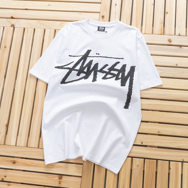Футболка Stussy Large Logo "White" фото № 7