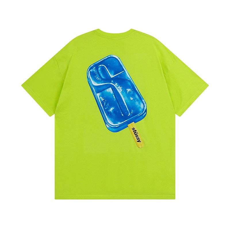 Футболка Stussy With An Ice Cream Print "Green" фото № 5