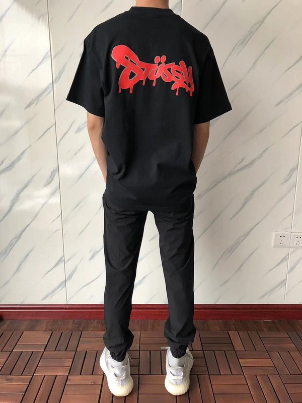 Футболка Stussy Inscription With Spreading Letters "Black" фото № 9