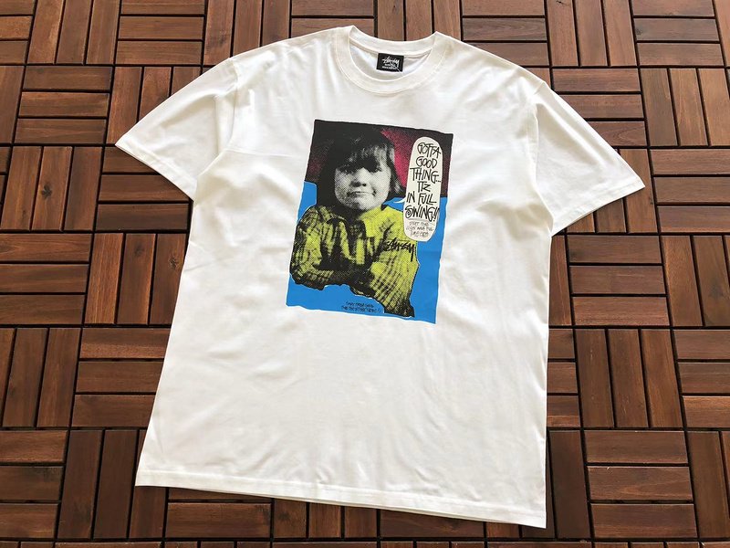 Футболка Stussy Child With Inscription Print "White" фото № 4