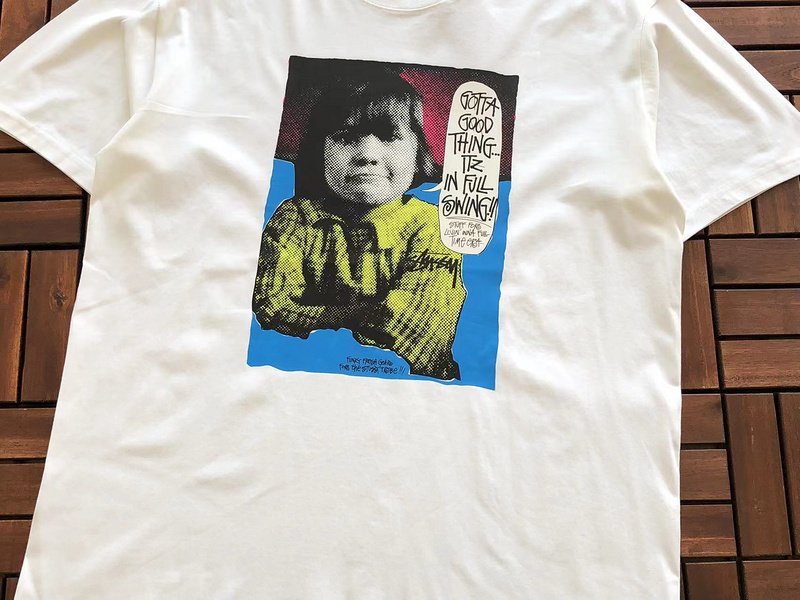 Футболка Stussy Child With Inscription Print "White" фото № 2