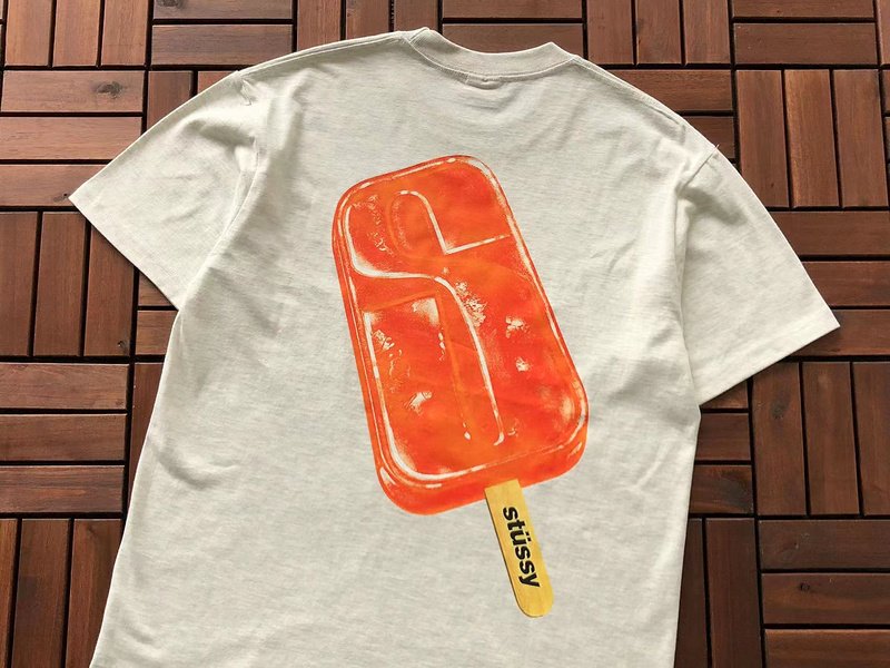 Футболка Stussy Ice Cream Print "Beige" фото № 2