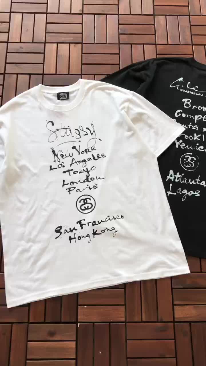 Футболка Stussy Cities List "White" фото № 5