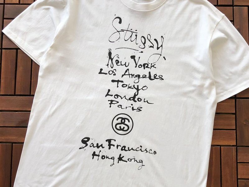 Футболка Stussy Cities List "White" фото № 2