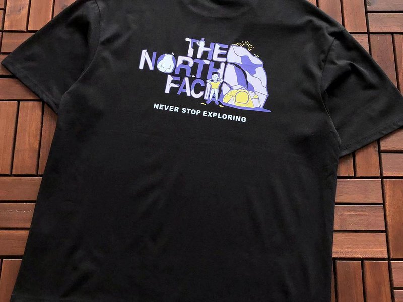 Футболка The North Face Lettering Never Stop Exploring "Black" фото № 2