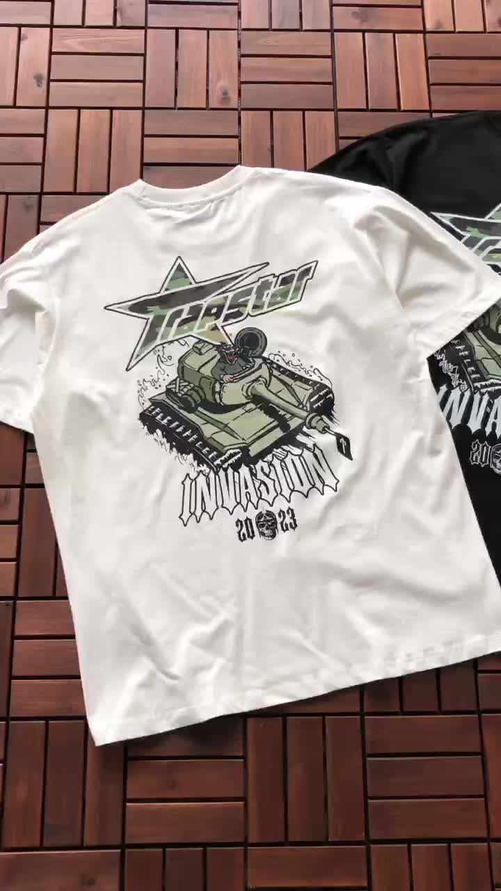 Футболка Trapstar Logo Inscription And Tank Print "White" фото № 2