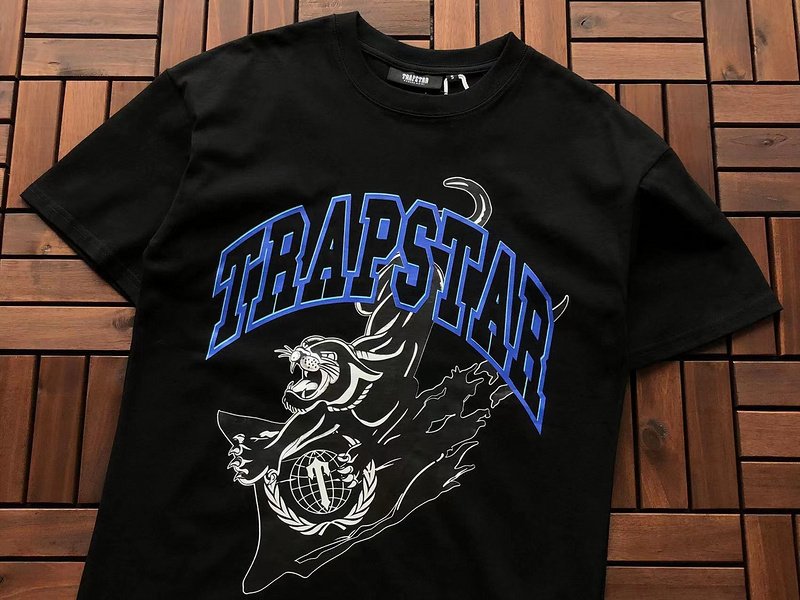 Футболка Trapstar Lettering And Animal "Black" фото № 7