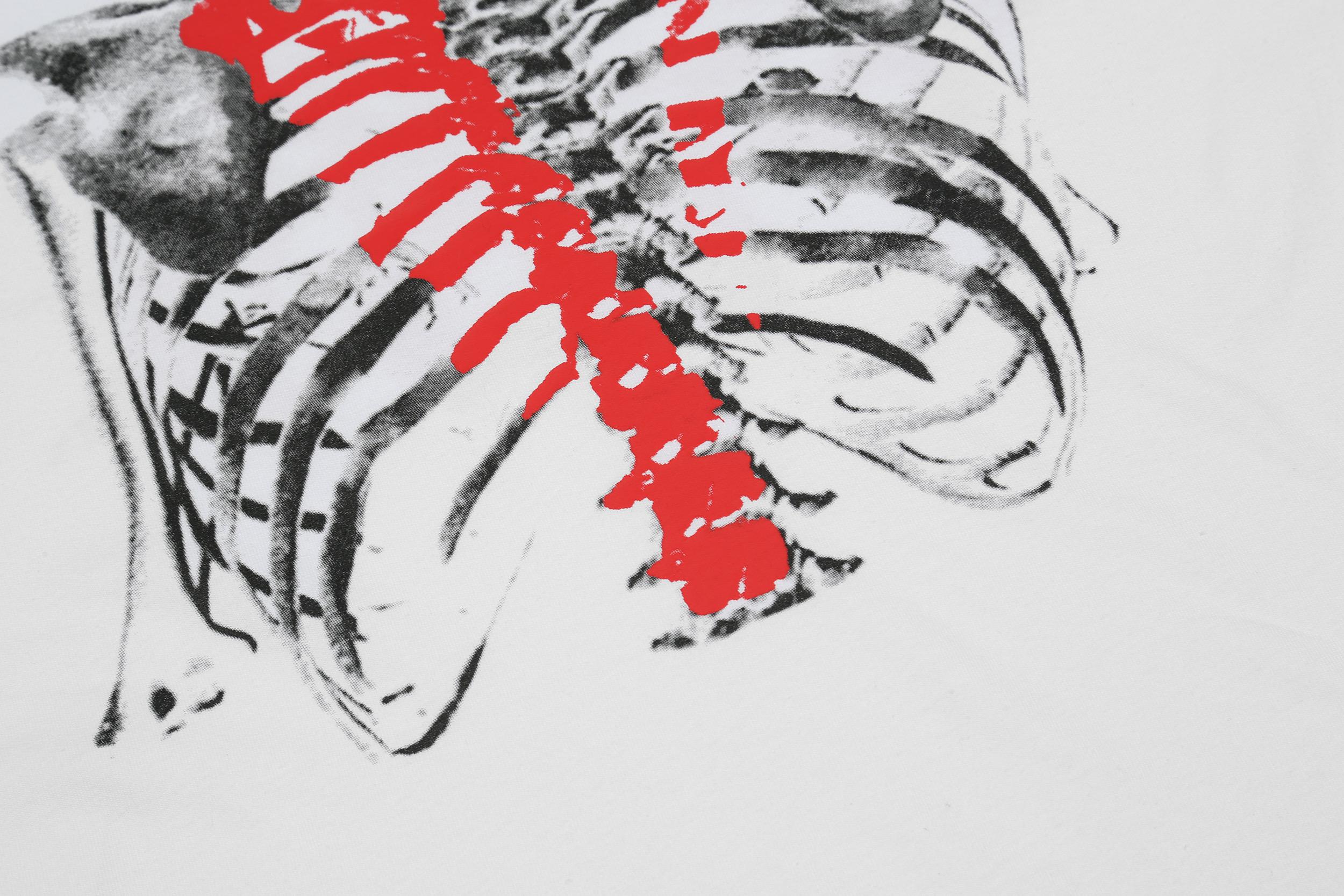 Футболка Vlone Skeleton "White" фото № 9