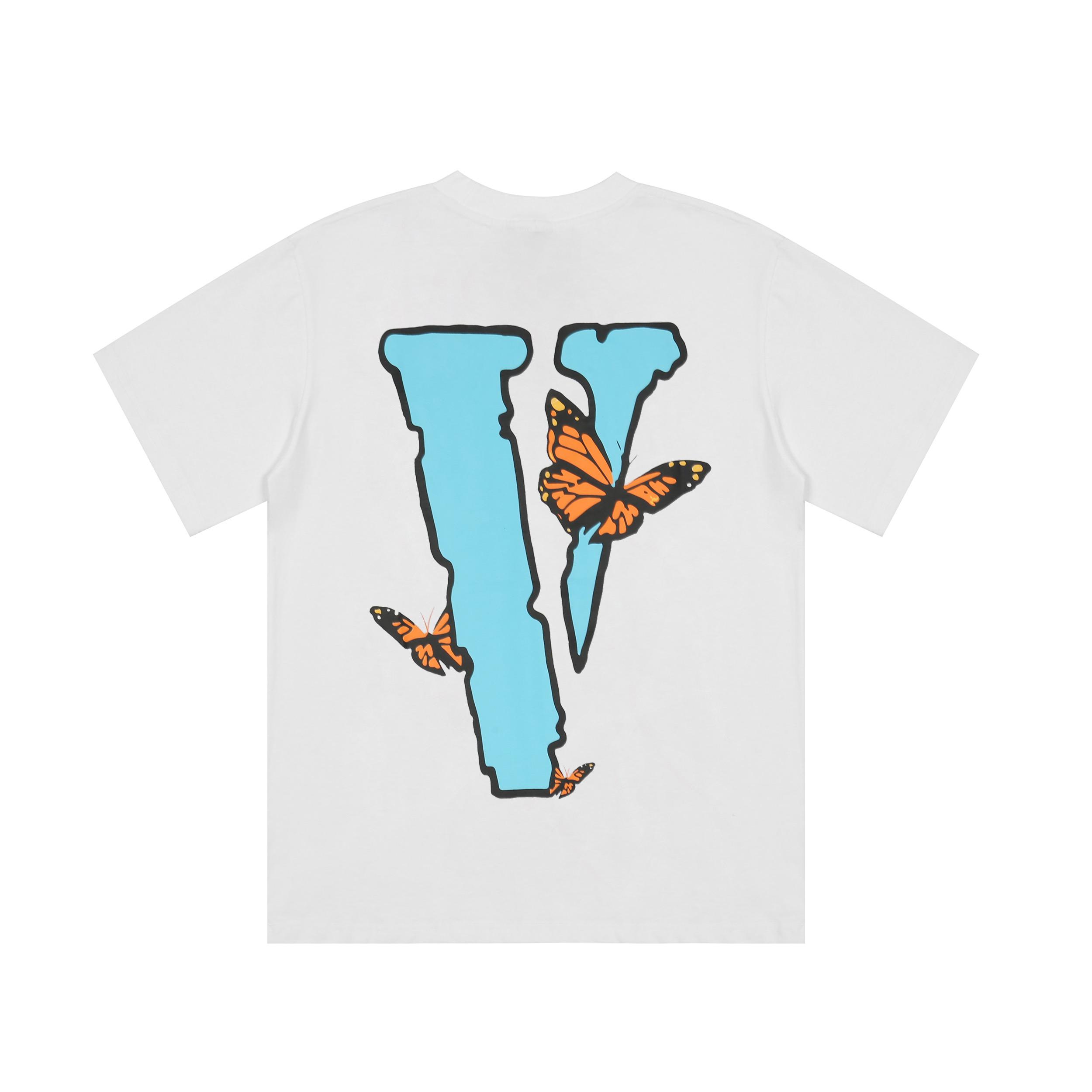 Футболка Vlone Butterflies "White" фото № 2