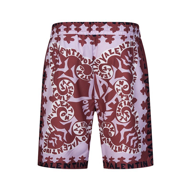 Шорты Valentino Rounded Logo Lettering "Red" фото № 2