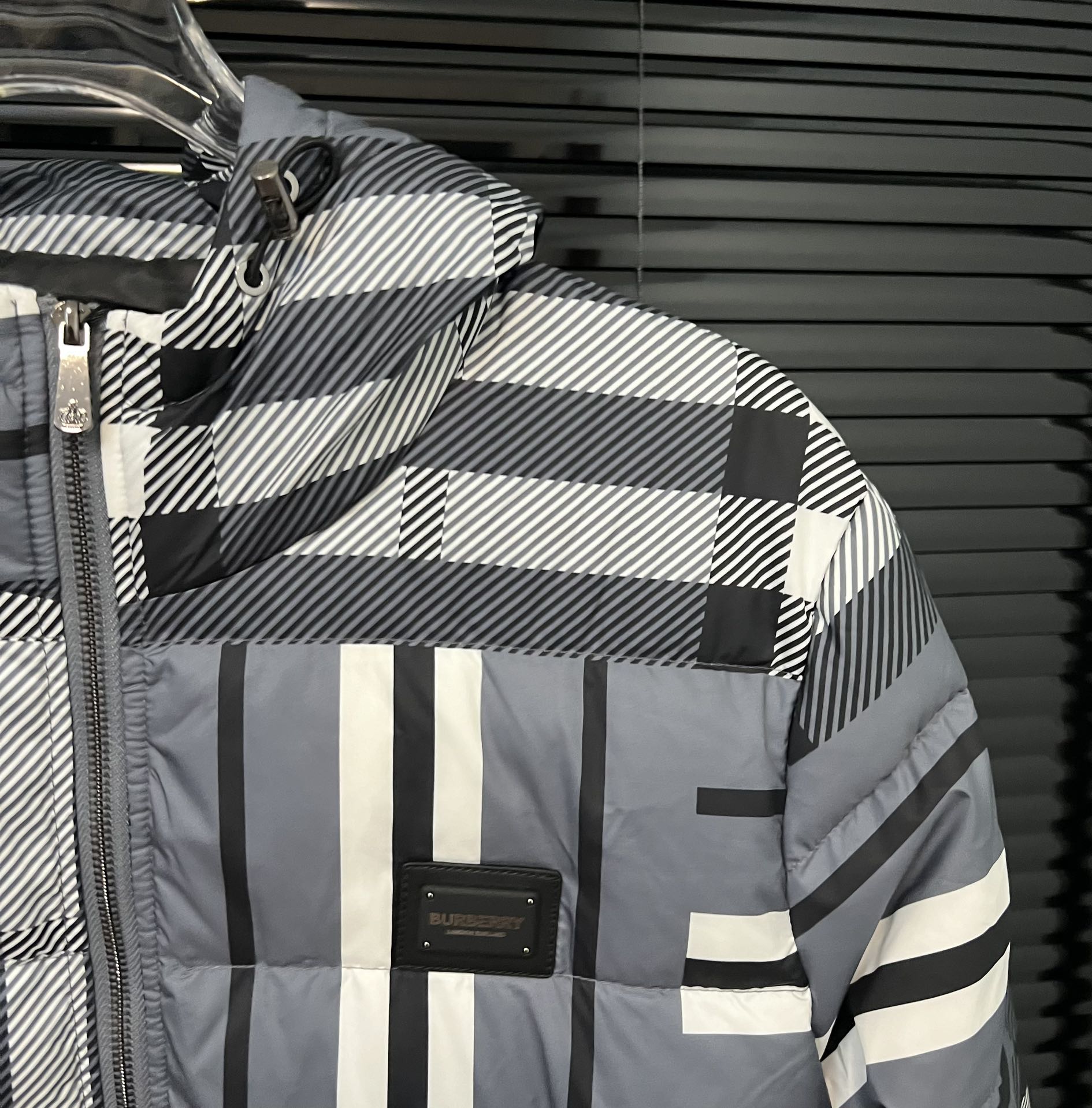 Пуховик Burberry Urban Patchwork "Grey" фото № 4