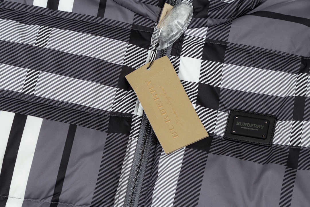 Пуховик Burberry Urban Patchwork "Grey" фото № 5