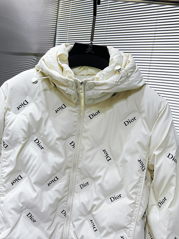 Пуховик Christian Dior Logos "White" фото № 4