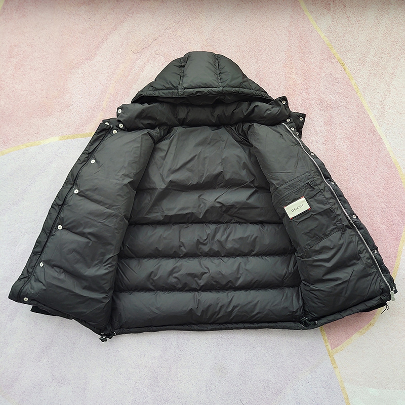 Пуховик Gucci Sleeves With Logo "Black" фото № 3