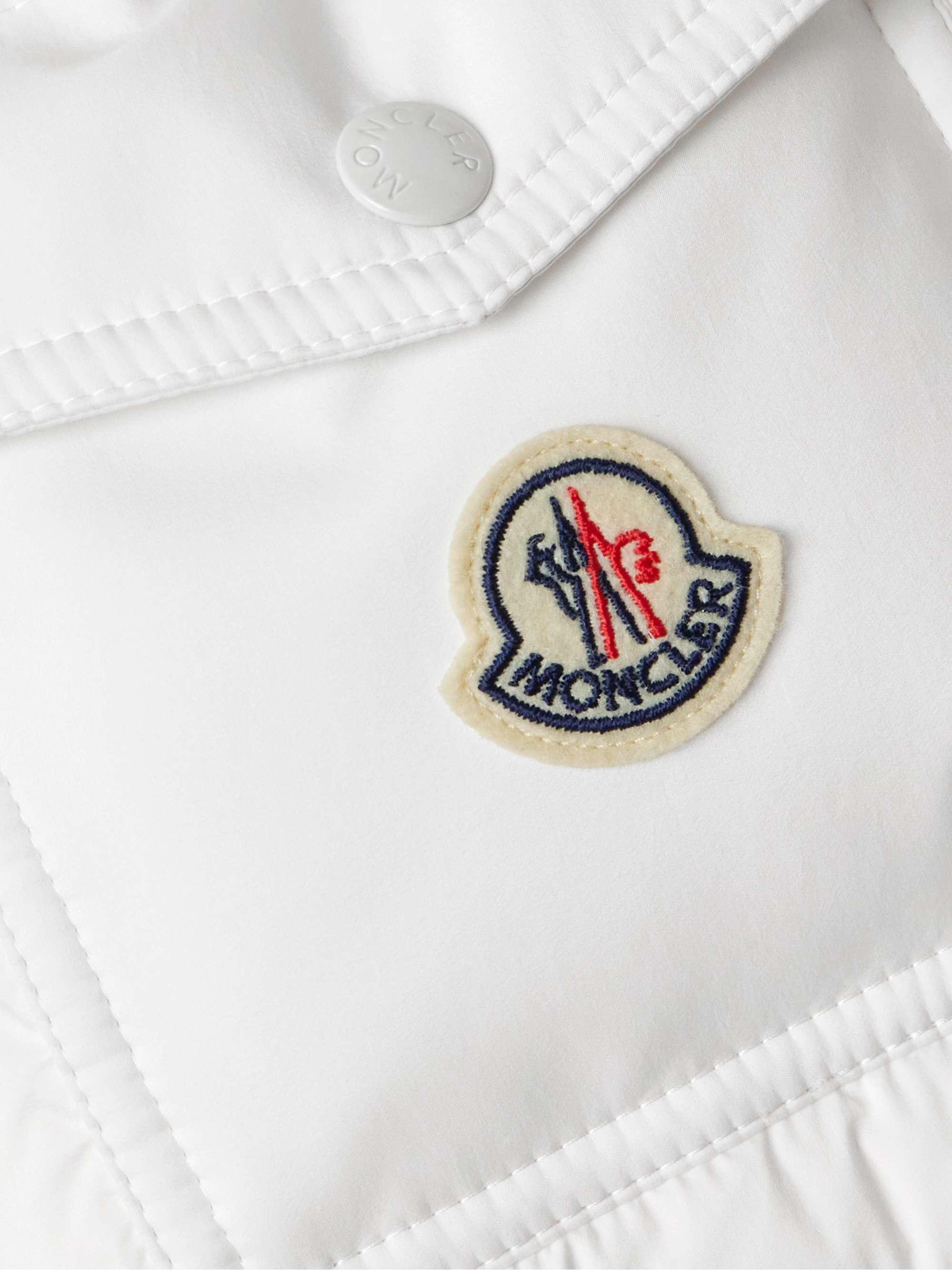 Пуховик Moncler Vezere Hooded Flanelle "White" фото № 8