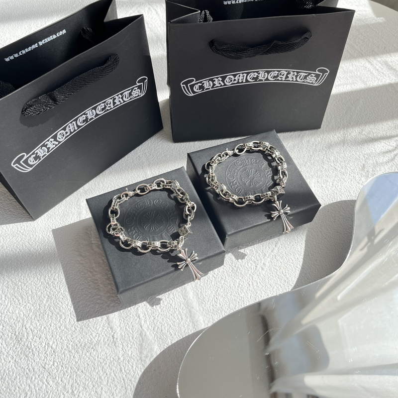 Браслет Chrome Hearts Large Chain "Silver" фото № 6